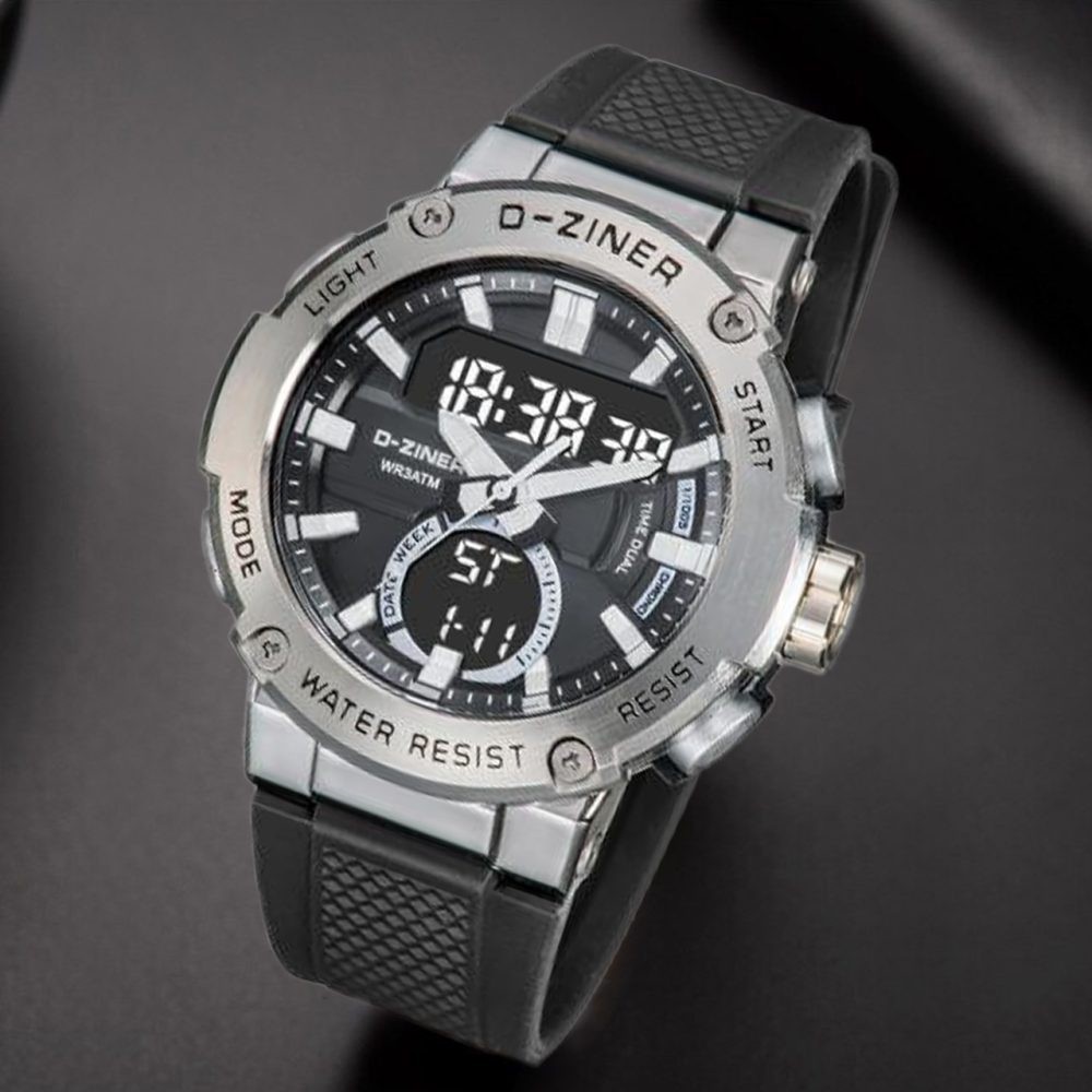 Buy 1 Get 1   Terbaru Terfavorit Jam Tangan Pria Dziner Dz 8279