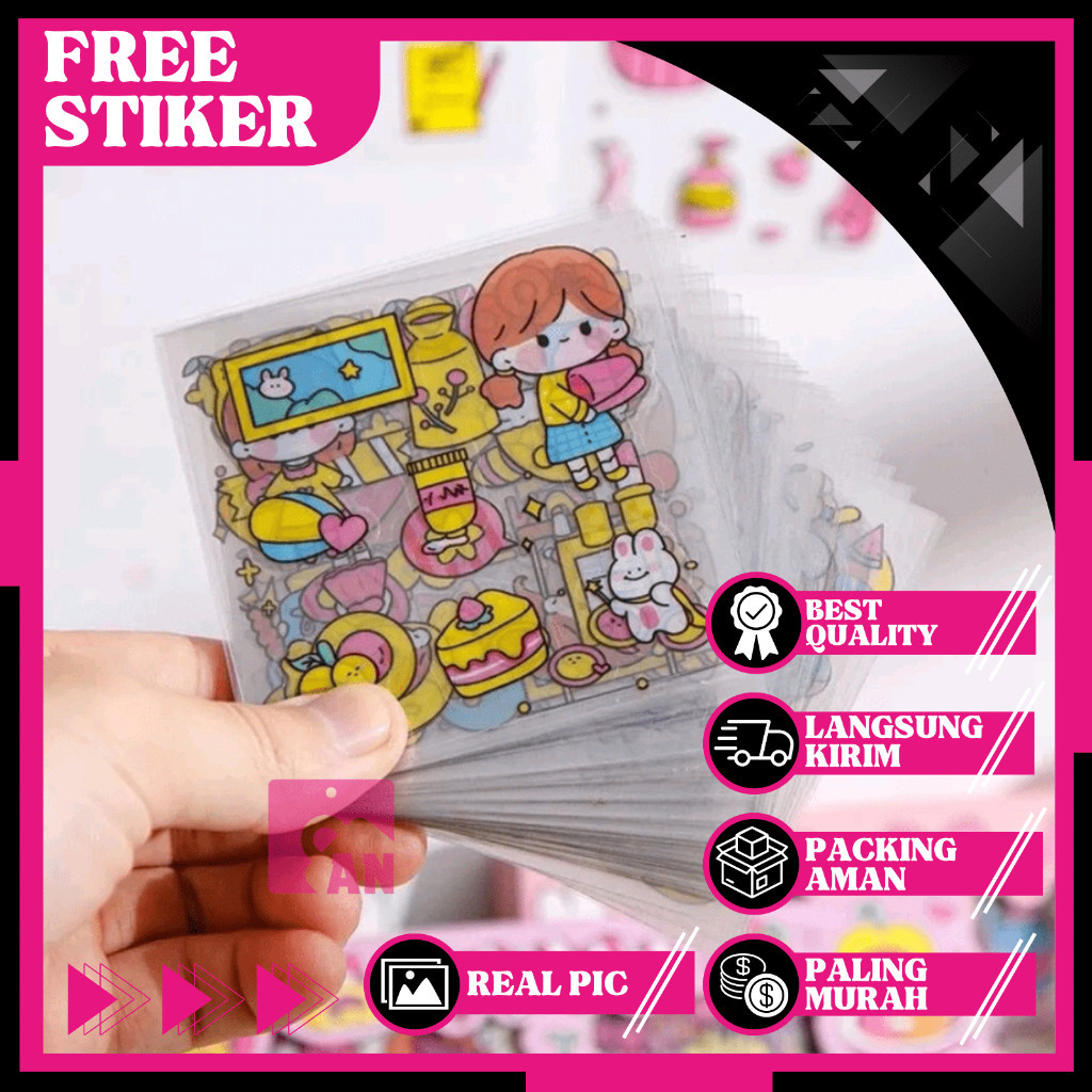 

1LEMBAR Stiker Momo Motif Kartun Korea Anti Air 2D Mainan Sticker Anak Lucu Tempel Buku Kulkas Botol Minum Dekorasi Handbook Waterproof A241