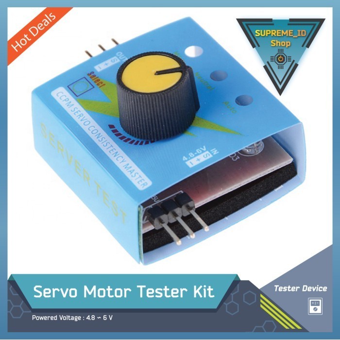 Servo Motor Tester Kit 3-Channel ESC Tester Signal PWM Generator