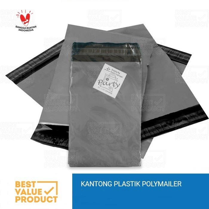 

Kantong Plastik Polymailer 35x45 / Packaging polymailer 35 x 45 - SILVER METALIC