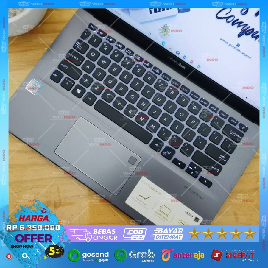 Laptop ASUS VivoBook 14 X412FA | Intel Core i3 Gen 8, Layar 14” Inch Full HD - Upgradeable 