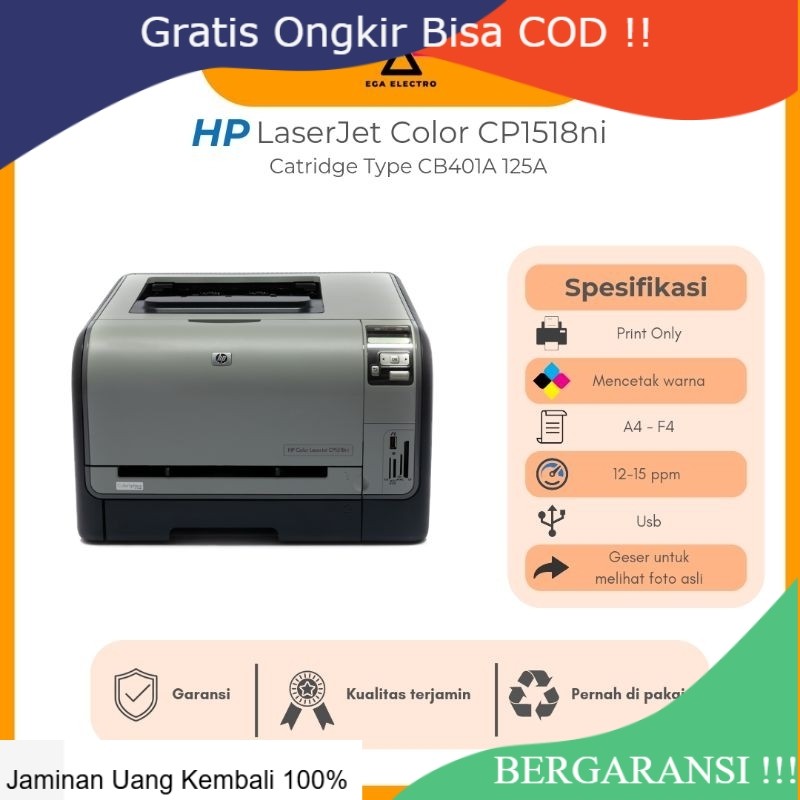 Printer Warna Hp Laserjet CP1518ni Printer Foto Laserjet - Printer Stiker dan Dokumen COD