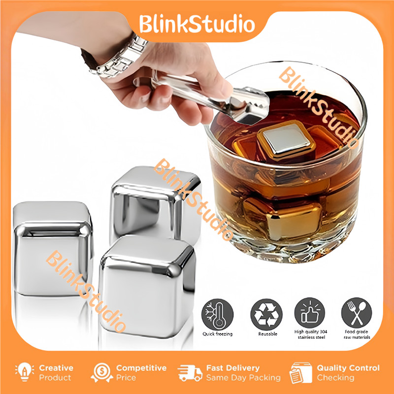 Es Batu Stainless Steel Reusable / Es Batu Stainless