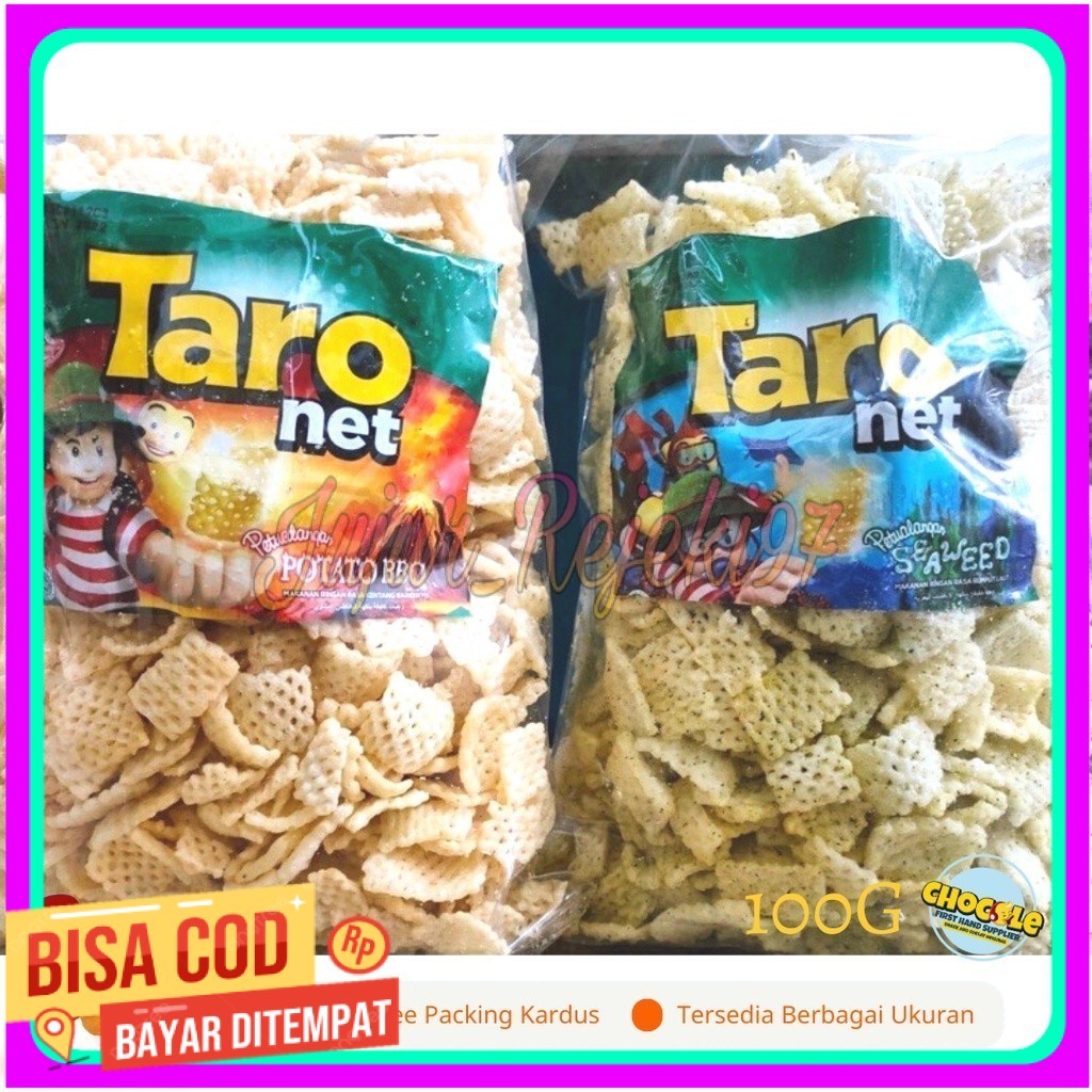 

PROMO 11.11 TARO NET 1 KG || PUSAT GROSIR SNACK DAN COKLAT KILOAN ORIGINAL || CEMILAN INDOFOOD II LEBARAN 2024