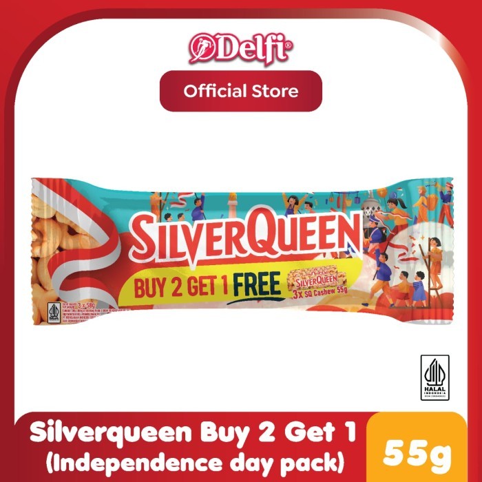 

READY STOCK!!! [BUY 2 GET 1] SilverQueen Cashew Special Kemerdekaan 58 gr