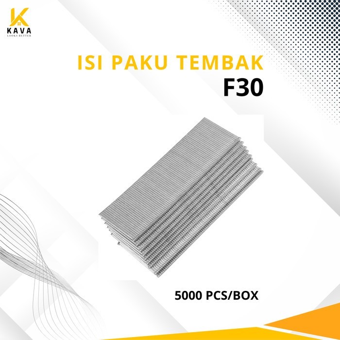 

KAVA Isi Paku Tembak F30 Nail Air Nailer Refill Staples Nails-PTS001