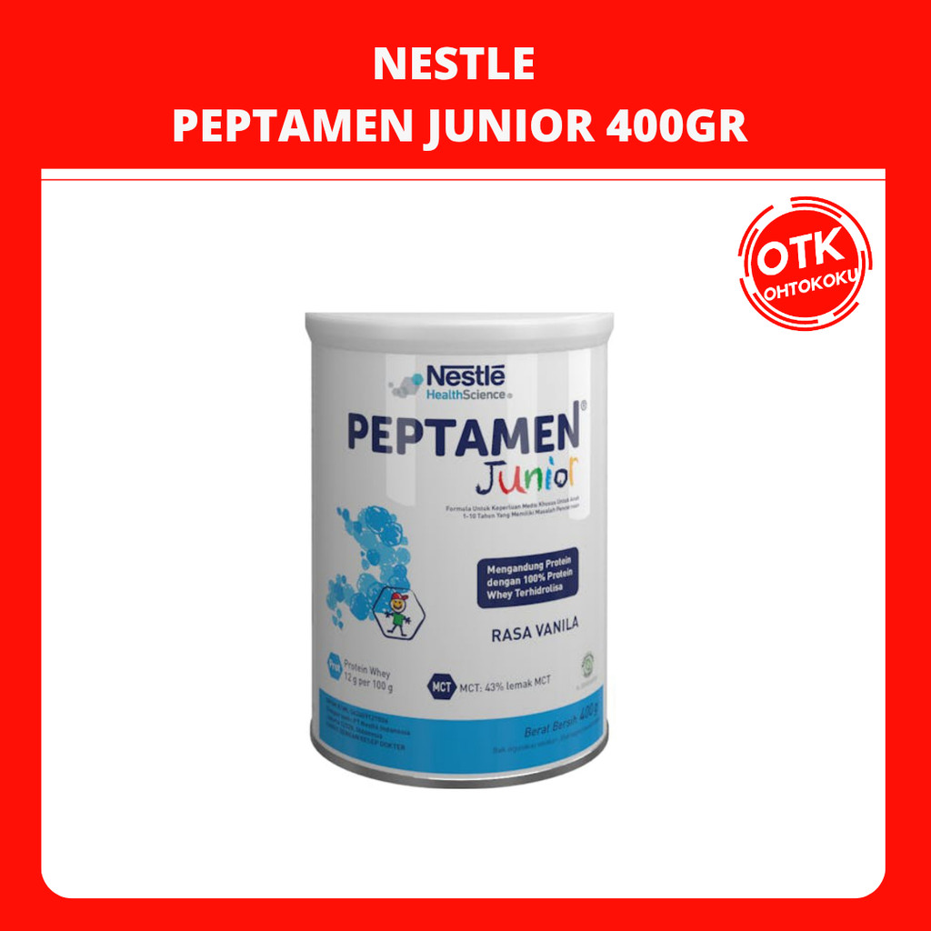 

Nestle Peptamen Junior Susu Formula Umur 1-10 Tahun 400gr