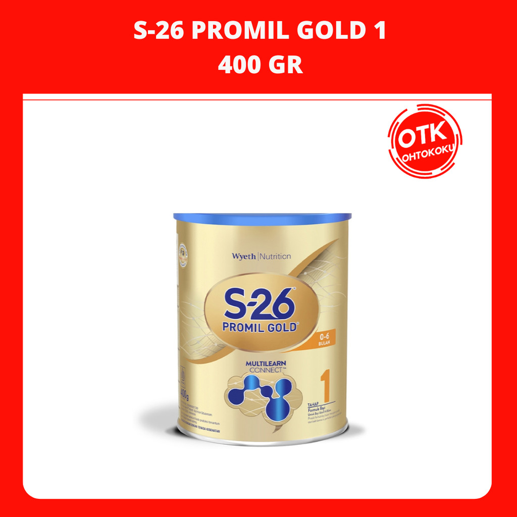 

S-26 Promil Gold 1 Susu Formula Usia 0-6 Bulan 400 gr