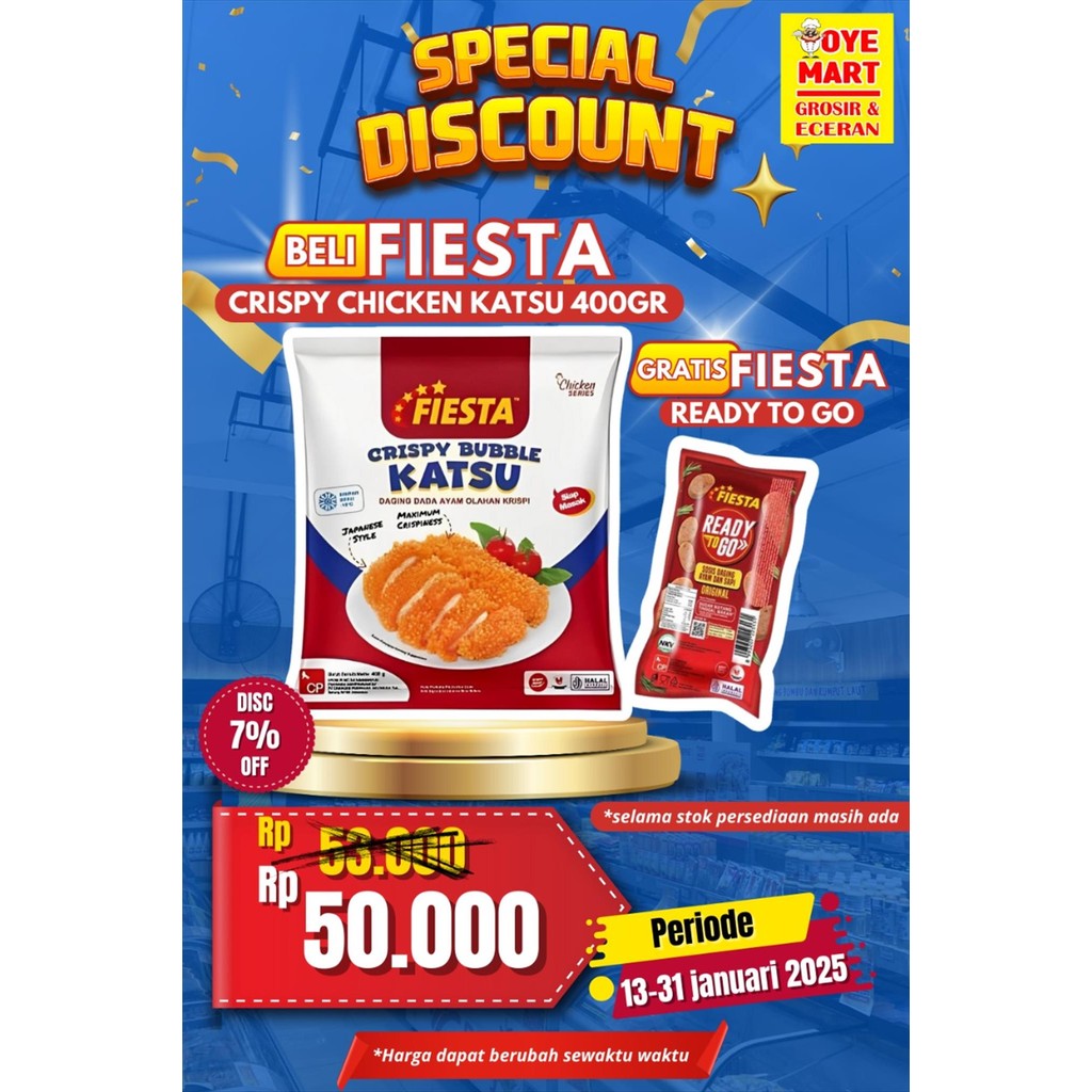 

FIESTA CRISPY CHICKEN KATSU 400gr
