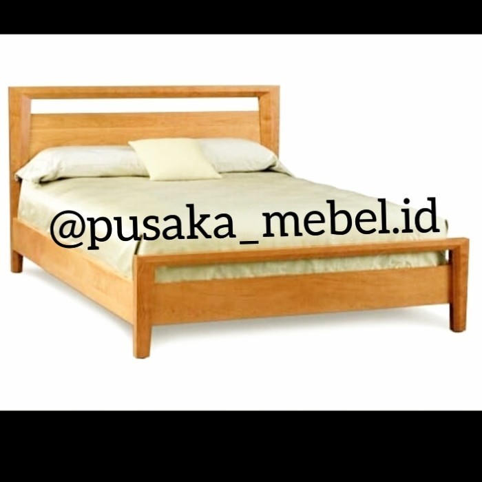 dipan minimalis kayu jati, dipan tempat tidur jati minimalis 160x200