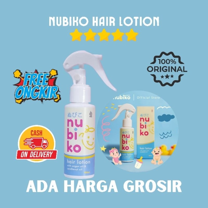 

Nubiko Hair Lotion 100ml Exp 2026/Lotion Penumbuh Rambut Bayi/Baby hair Lotion