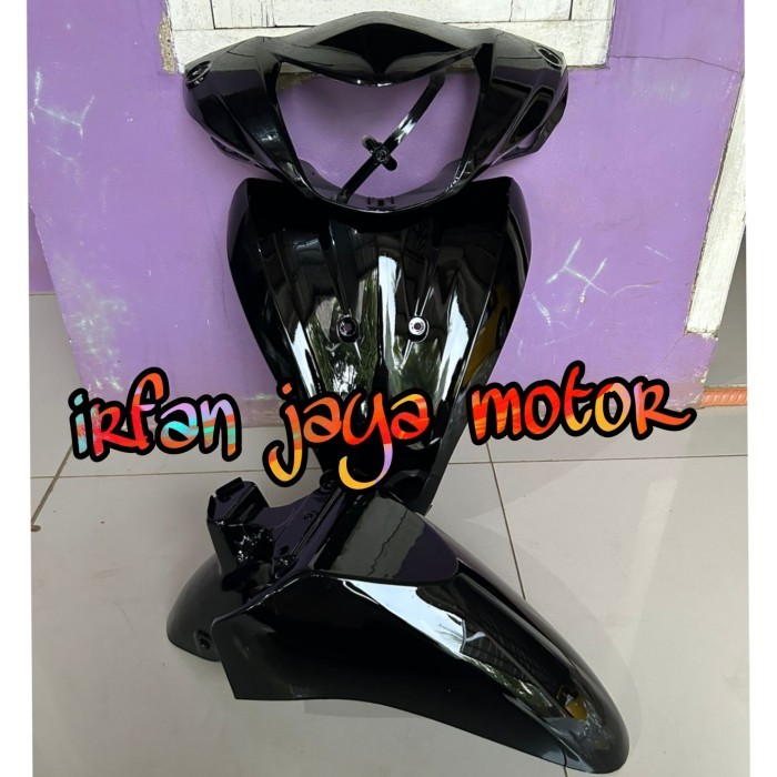 Paket Cover body depan Batok Tameng Sepakbor depan Honda Spacy hitam