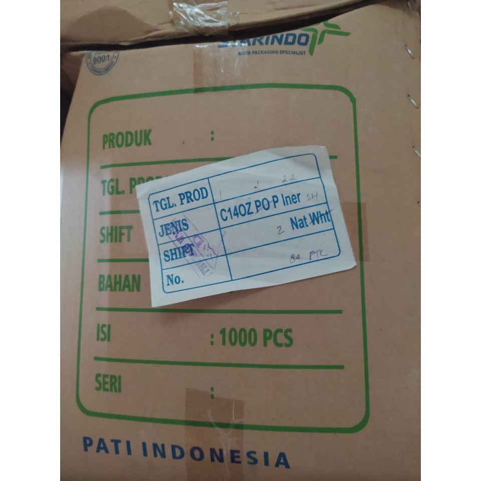 gelas cup 14oz 7gr datar starindo 1000pcs