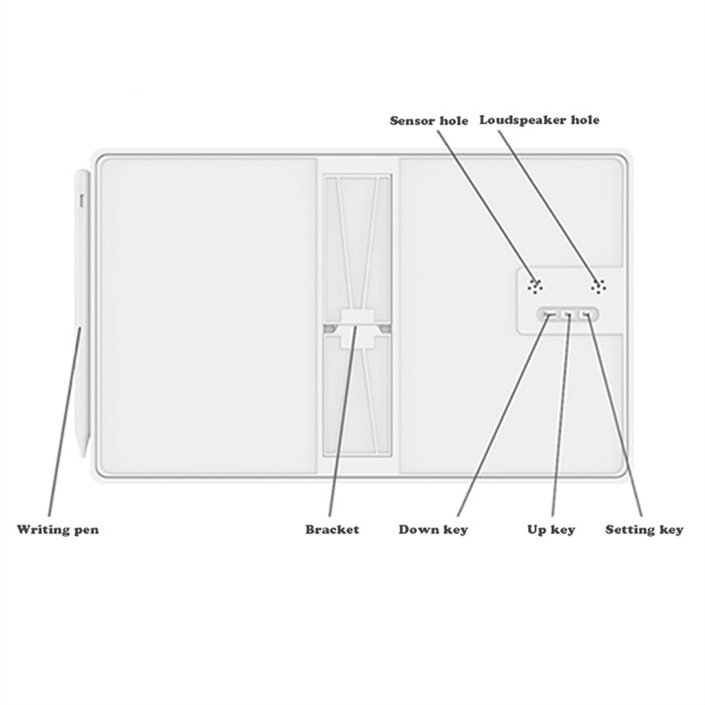 

Multi-Function Electronic Calendar Desktop Calendar LCD Handwriting Board Office Memo Desktop Ornament