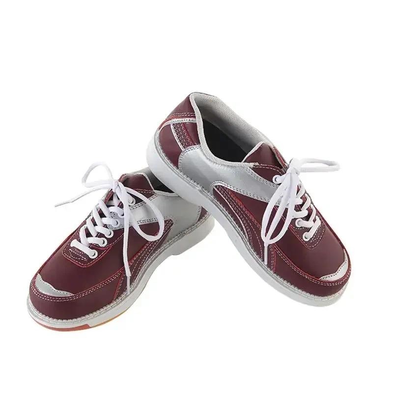 

Women Genuine Leather Bowling Shoes Right-Hand Non-slip Sole Sneakers Breathable Comfortable Lightweight Athletic Shoes
