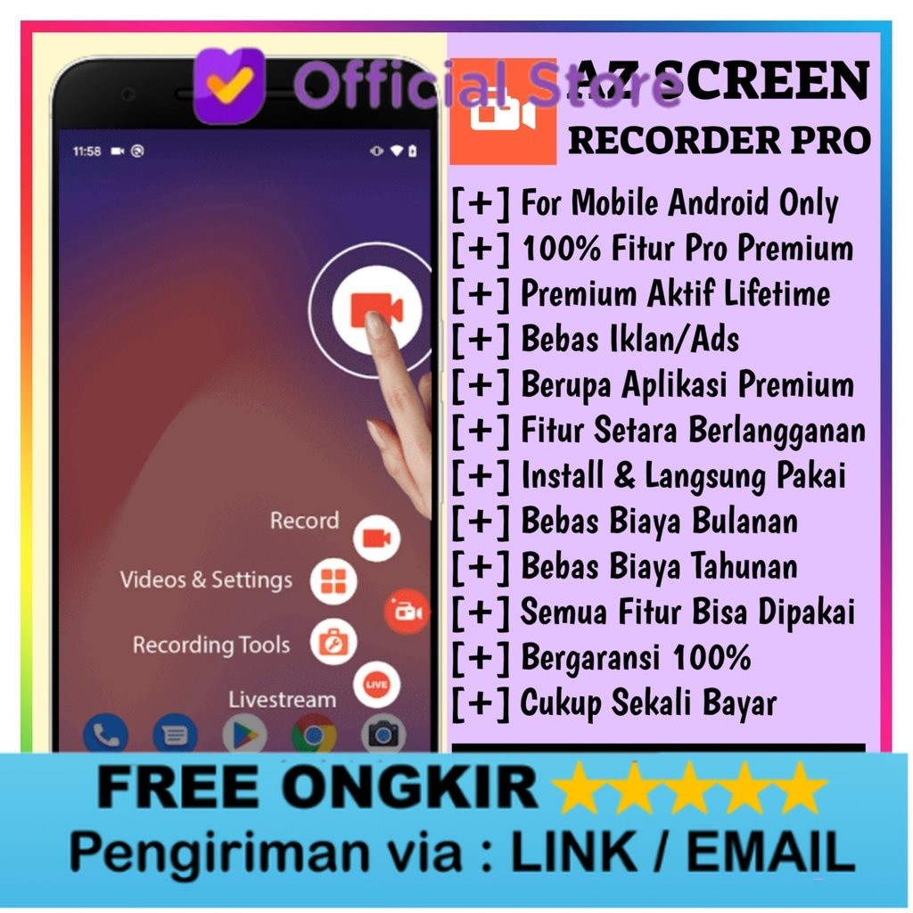 AZ Screen Recorder Pro Premium Android Lifetime