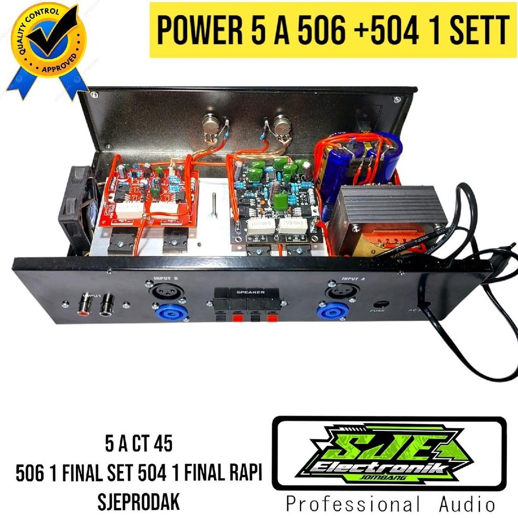 POWER 5 A 506 +504 2 CHANEL POWER amplifier