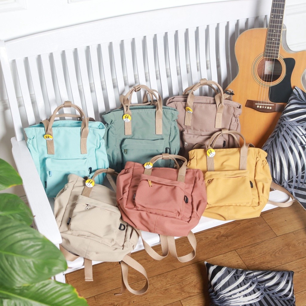 [LAUNCHING BARU] Himeku TIMY MINI Totepack 3 in 1 - Tas Kecil Multifungsi - Backpack Totebag Handbag