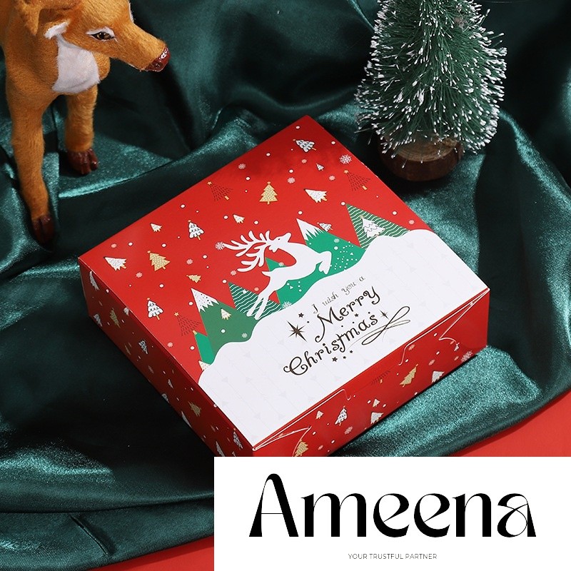 

Box Natal Kotak Kue Roti Muffin Cupcake Box Isi 4 ukuran 15 x 15 x 5 cm