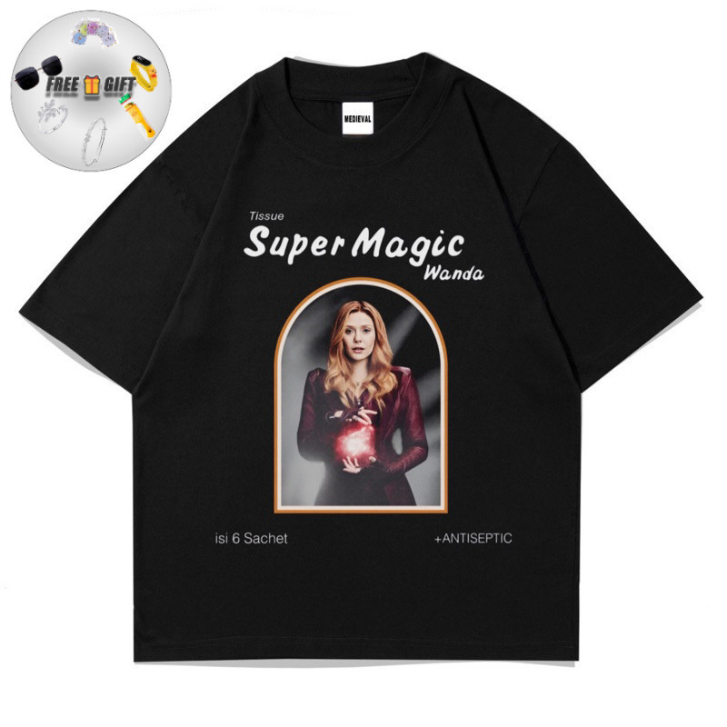 [FREE GIFT] KAOS BAJU TISSUE SUPER MAGIC POWER | T-Shirt Plesetan Pelesetan Parodi Parody Wandavisio