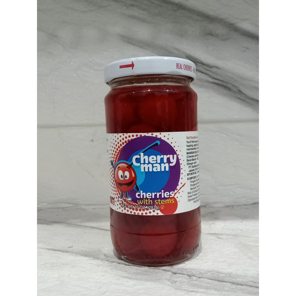

Cherry man cherries with stems 283gr | manisan buah ceri bertangkai EXP 08/2026