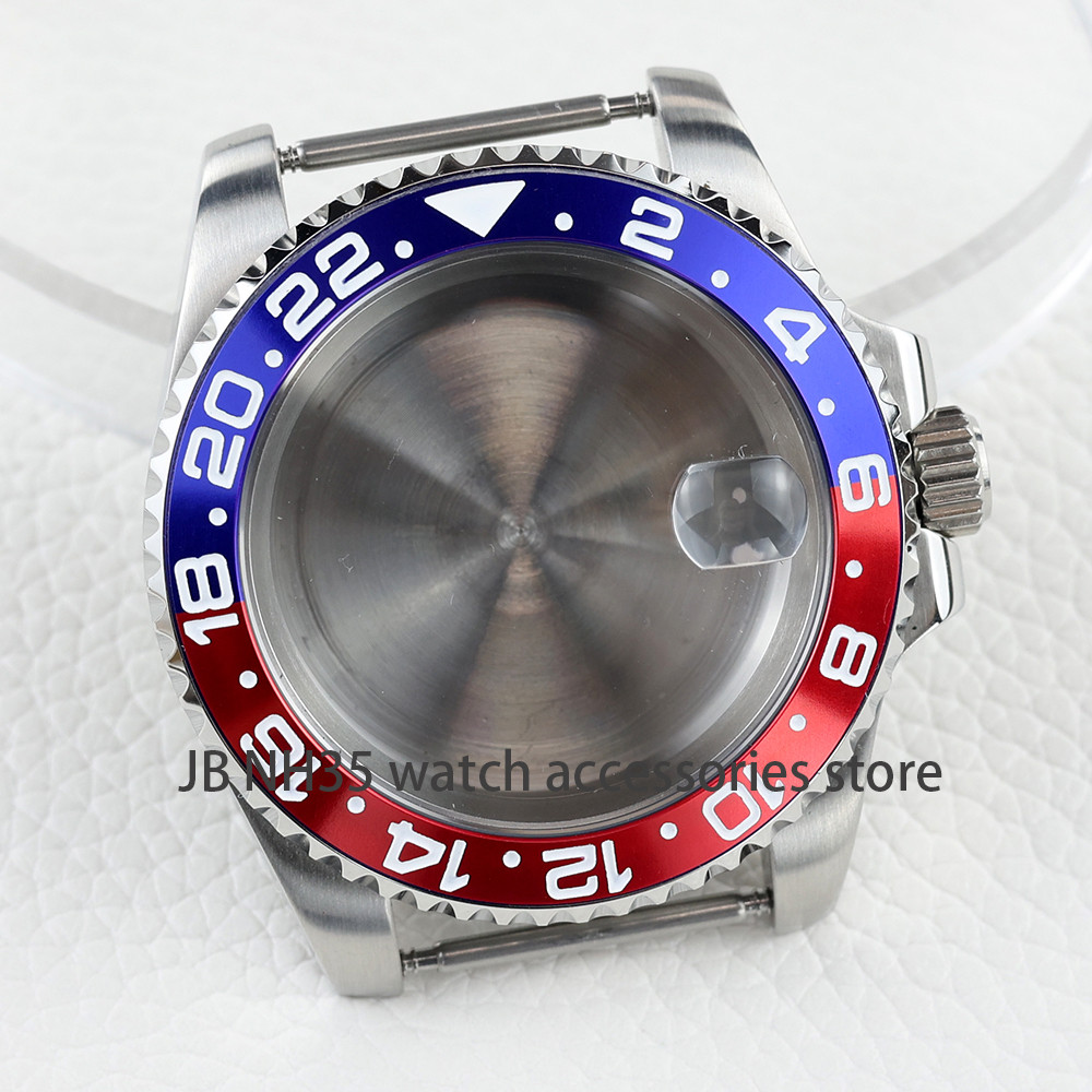 40mm NH35 Wat  Case For Seiko nh34 nh35 nh36/38 Miyota 8215 Movement 28.5mm Dial Waterproof  Gmt-mas