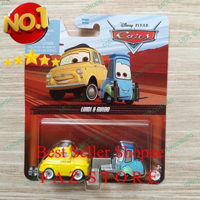 Disney Cars Diecast  Luigi and Guido 1/55 TOY FAZ STORE