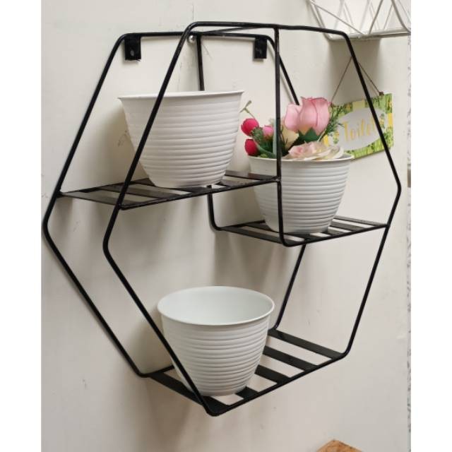 STANDING BESI POT TEMPEL / PAJANGAN