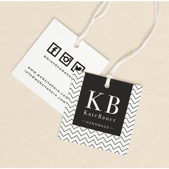 

[Free Tali] Hang Tag / Hand Tag Bolak Balik (2 sisi) Art Carton 260gsm