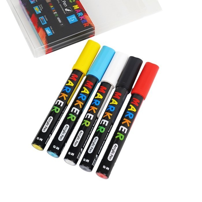 

M&G Acrylic Marker Set / M&G Spidol Akrilik Set isi 5 / isi 12 Pcs - 5 Pcs