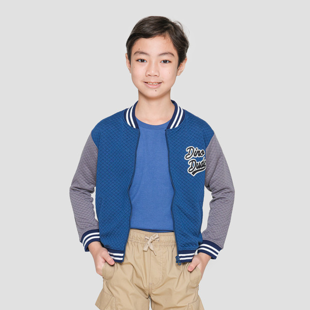 Little M Waffel Dino Dude Jaket Bomber Anak Laki-Laki 121320080