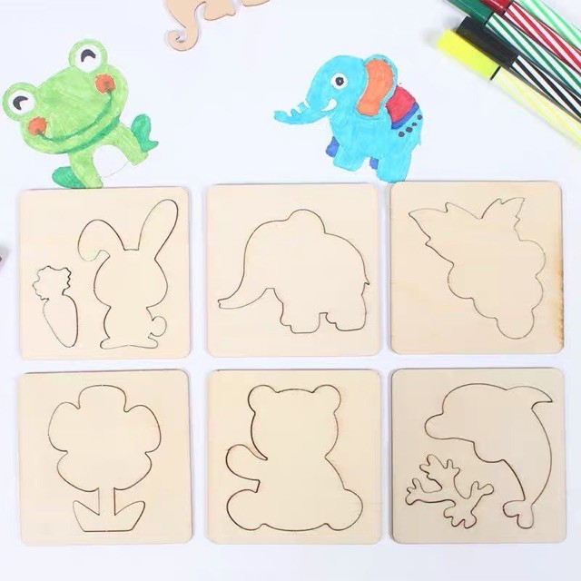 

Alat Cetakan gambar Drawing template Belajar Menggambar Anak TK - 56 Stencil