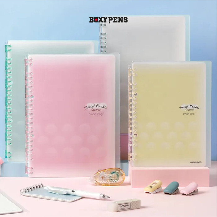 

Kokuyo Pastel Cookie Smart Ring Binder - A5, Yellow