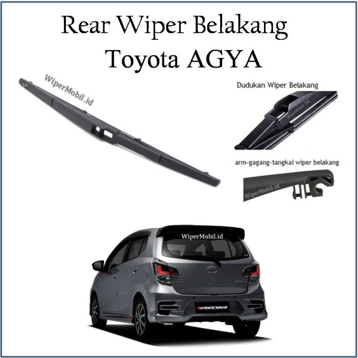 KokoWiper Rear Wiper belakang Toyota AGYA
