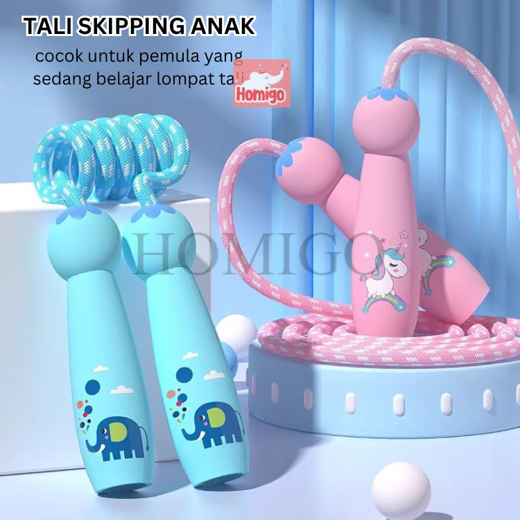 TERPOPULER Homigo 2.5 Meter Tali Skipping Tali Lompat Anak Dewasa Karakter Tali Lompat Tali Jump