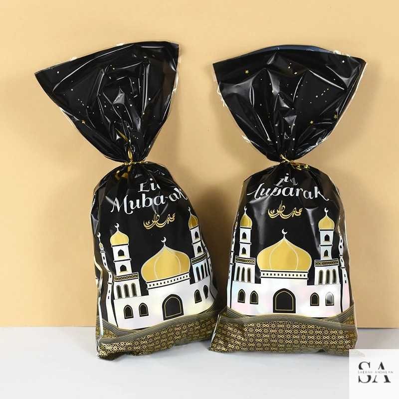 

Kantong Plastik Bingkisan Kado Eid Mubarak Gift Bag 50 PCS