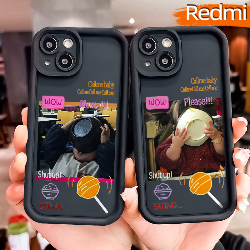 Lucu Mischievous Couple Silicone Case Redmi NOTE 13 Pro Redmi 12 13C Xiaomi-POCO-M4 Pro Soft Polos H