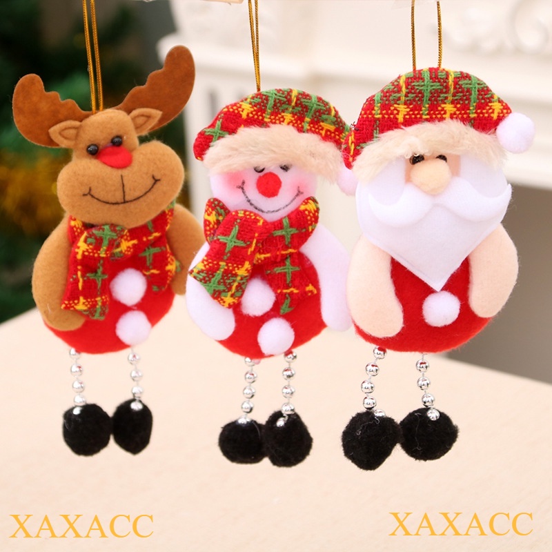 Aksesoris Pohon Natal Boneka Santa Rusa Manusia Salju Beruang Liontin Tree Aksesoris Christmas Tree 