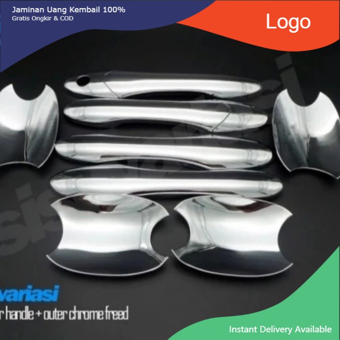 paket door handle outer mangkok pintu chrome mobil Honda Freed  Aksesoris mobil