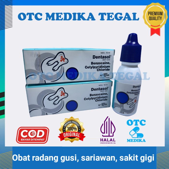 Dentasol Drop 10 Ml meringankan sakit radang gusi, sariawan,sakit gigi