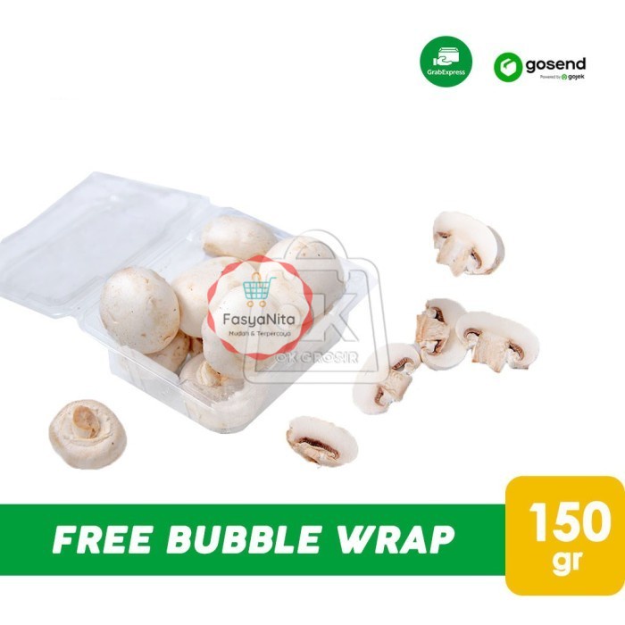 

Jamur Champignon / Jamur Kancing Fresh (150gr) KHUSUS INSTANT - FasyAnita Mart Denpasar