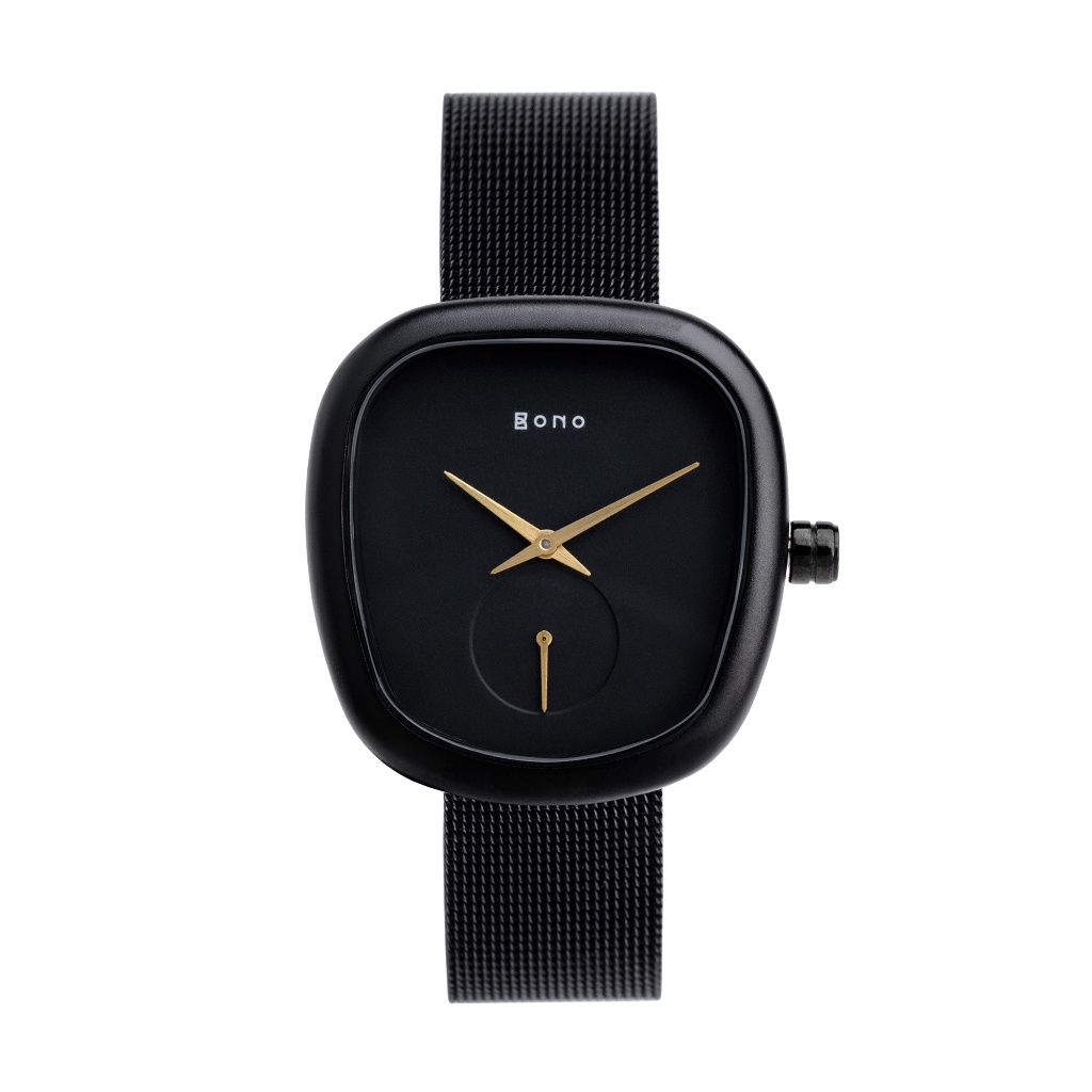 Bono - Siena Milanese Dark Black - Jam Tangan Wanita