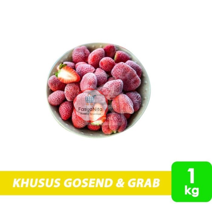 

Buah Strawberry Frozen (1 Kg) KHUSUS INSTANT - FasyAnita Mart Denpasar