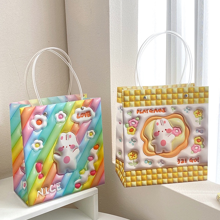 

Gift bag 3D motif lucu Bag mika hadiah ultah