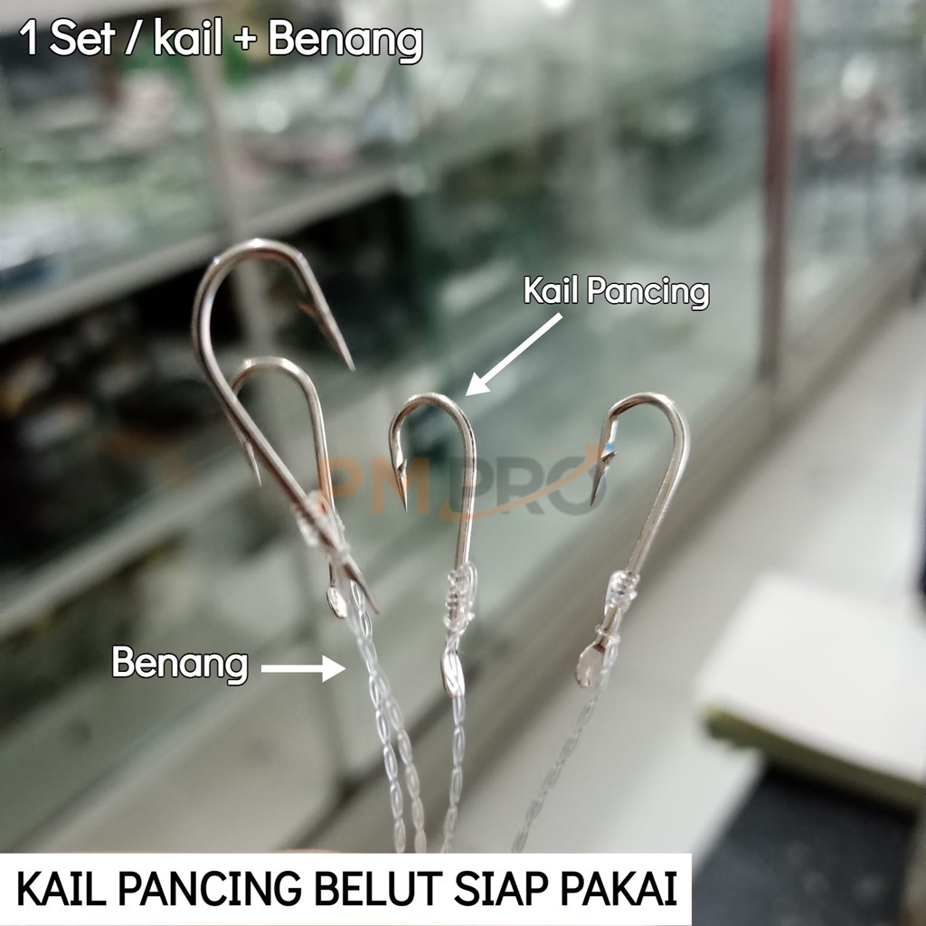 Rangkaian Kail / Urek Pancing Belut Sungai Kolam Empang Dan Sawah Serta Lainya Siap Pakai Super Kuat