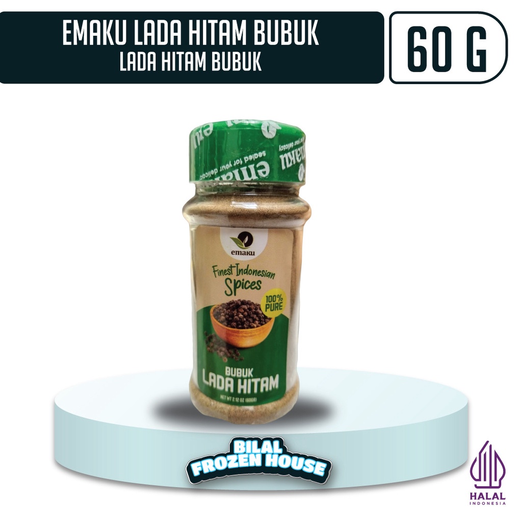 

Emaku Bubuk Lada Hitam 60gr - Bubuk Lada Hitam