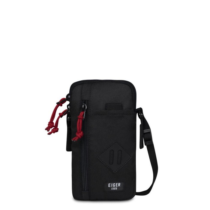 Eiger X-Scawby Vertical 2.0 Tas Selempang HP Pouch Tas Selendang Bahu - black