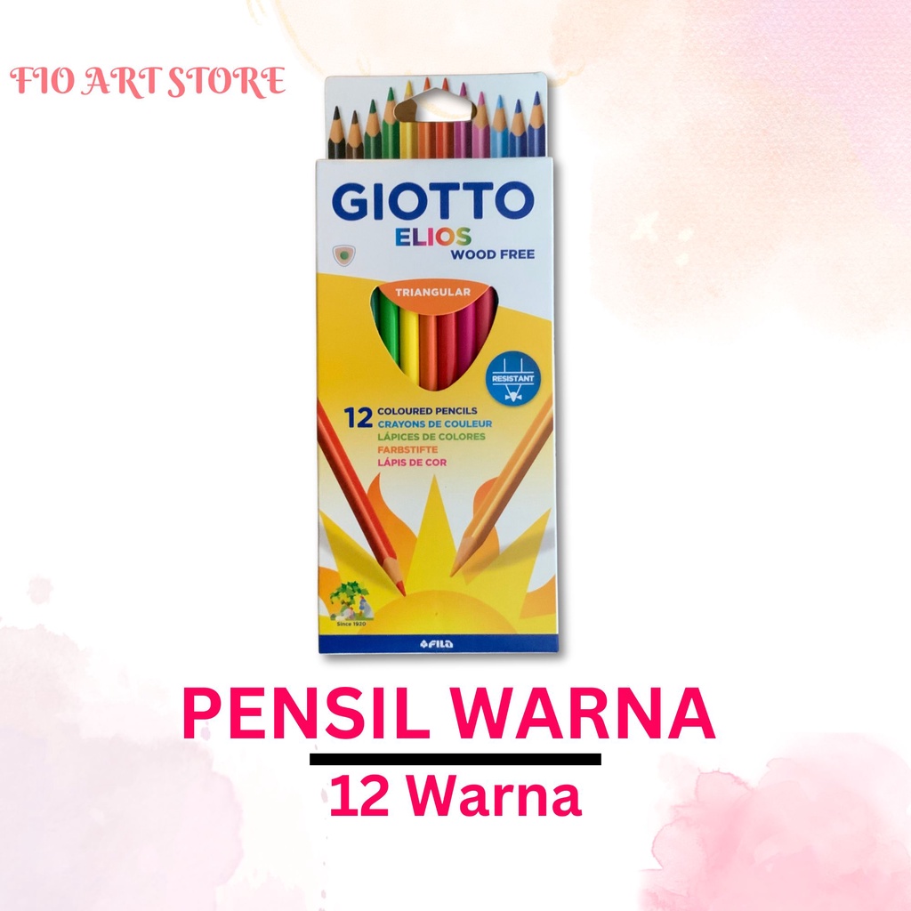 

Pensil Warna Giotto Elios Tri 12 Colors | Color Pencils