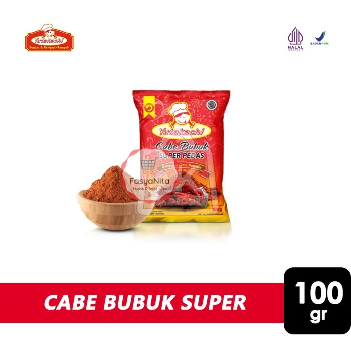 

Cabe Bubuk Super / Chili Powder Yutakachi (100 gr) - FasyAnita Mart Denpasar