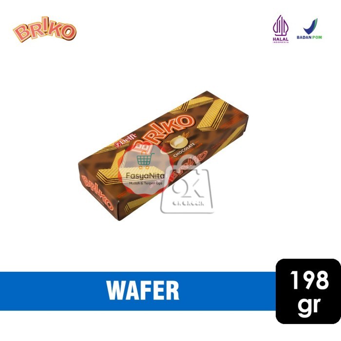 

Wafer Briko Delfi / Snack Wafer Chocolate (198 gr) - Chocolate 198gr - FasyAnita Mart Denpasar